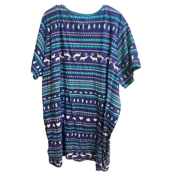 Lot of 2 Dreams Co. 3x/4x Nightgowns Purple Winter Mix - Picture 5 of 9